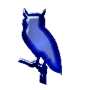 Sapphire Owl Talisman